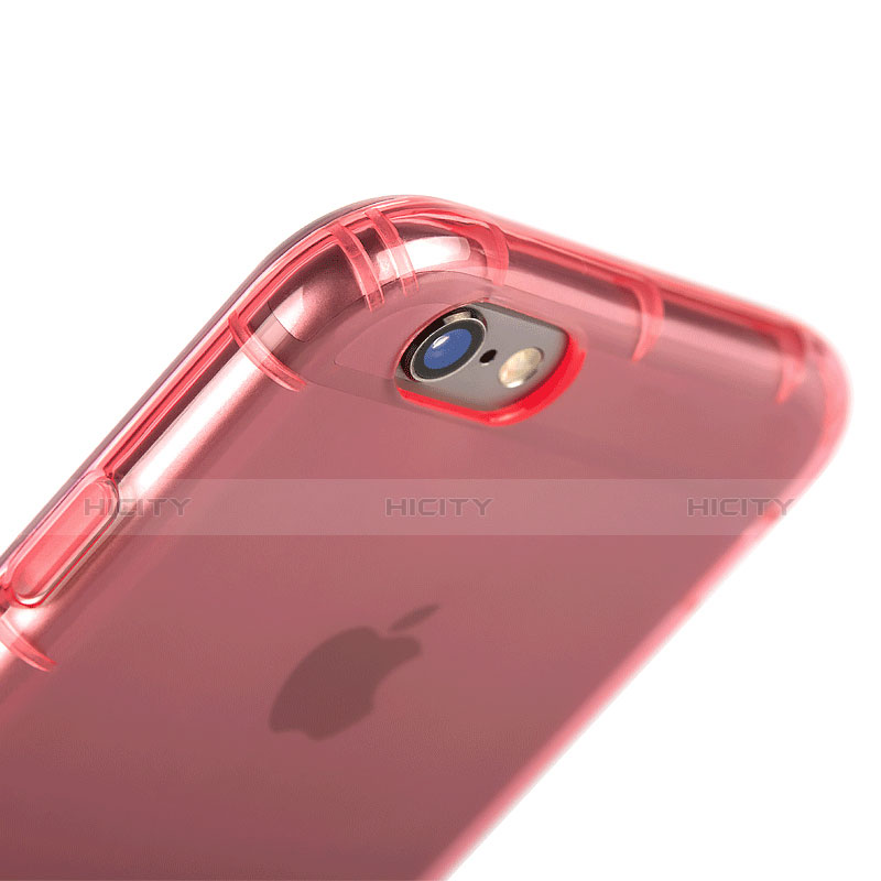 Cover Silicone Trasparente Ultra Sottile Morbida T06 per Apple iPhone 6 Rosa