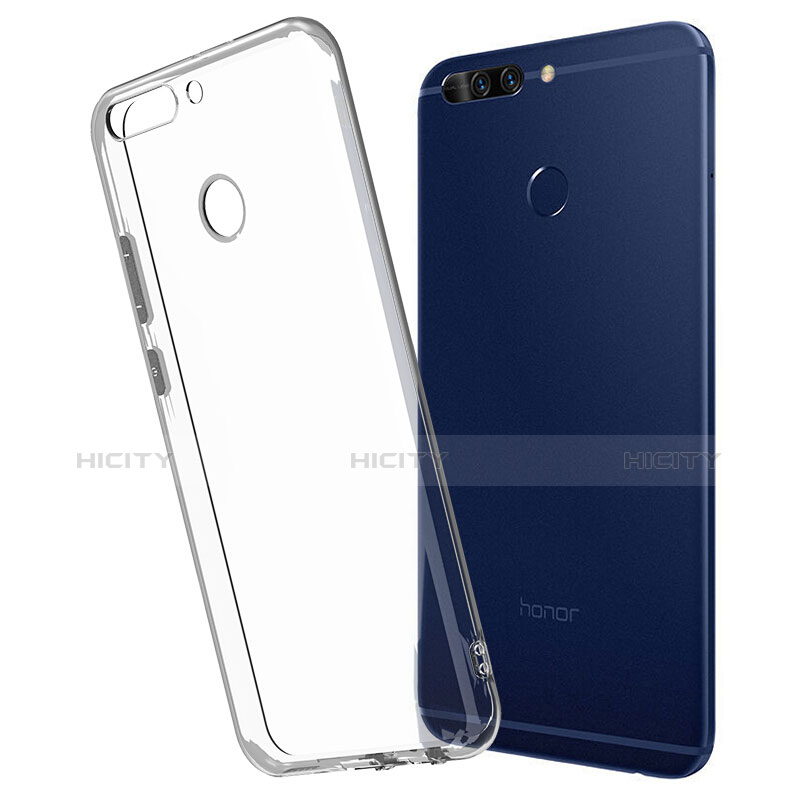 Cover Silicone Trasparente Ultra Sottile Morbida T06 per Huawei Honor V9 Chiaro