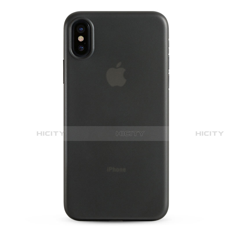 Cover Silicone Trasparente Ultra Sottile Morbida T08 per Apple iPhone Xs Grigio