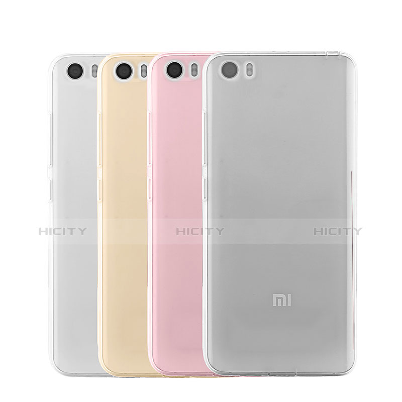 Cover Silicone Trasparente Ultra Sottile Morbida T08 per Xiaomi Mi 5 Chiaro