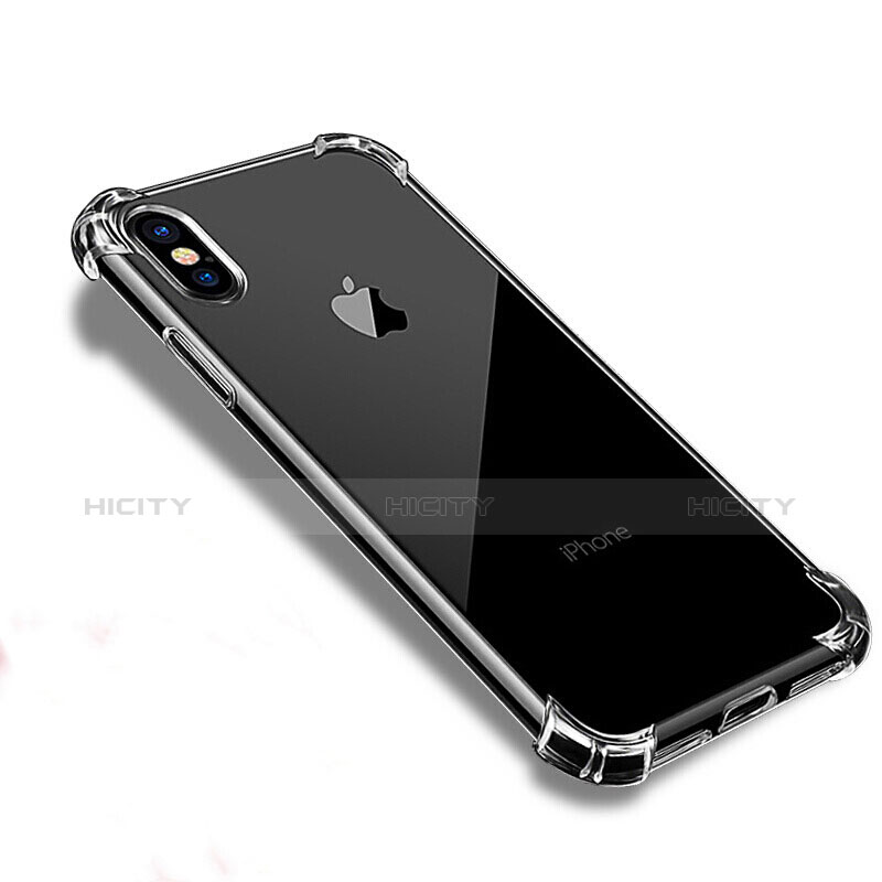 Cover Silicone Trasparente Ultra Sottile Morbida T09 per Apple iPhone Xs Chiaro