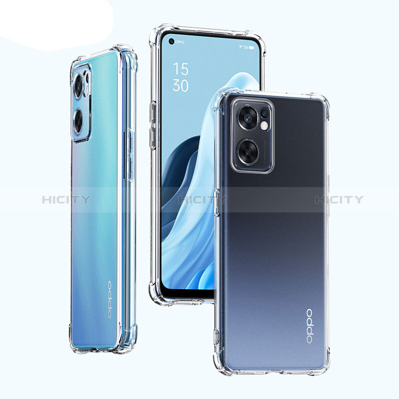 Cover Silicone Trasparente Ultra Sottile Morbida T09 per Oppo Reno7 SE 5G Chiaro