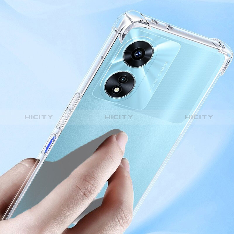 Cover Silicone Trasparente Ultra Sottile Morbida T10 per Oppo A1 Pro 5G Chiaro