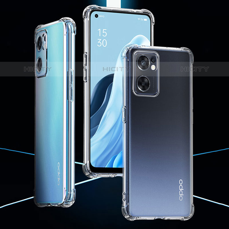 Cover Silicone Trasparente Ultra Sottile Morbida T11 per Oppo Reno7 SE 5G Chiaro