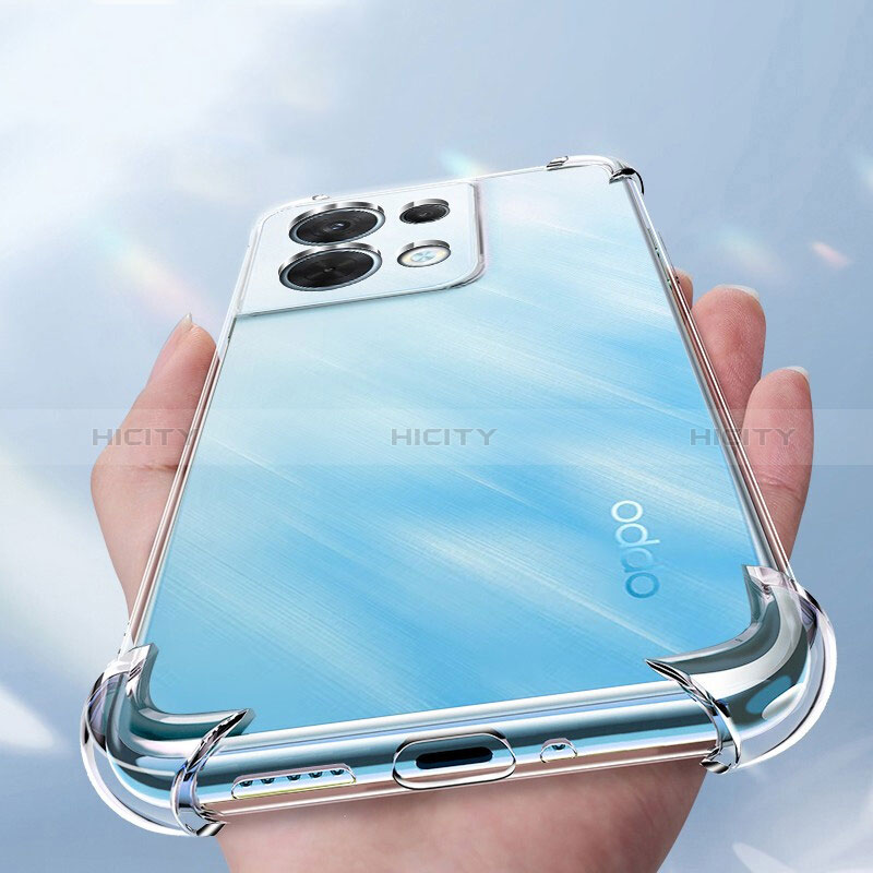 Cover Silicone Trasparente Ultra Sottile Morbida T11 per Oppo Reno9 Pro+ Plus 5G Chiaro