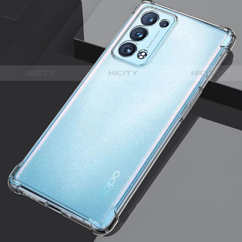 Cover Silicone Trasparente Ultra Sottile Morbida T14 per Oppo Reno6 Pro 5G Chiaro