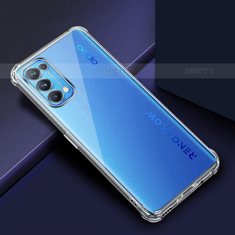 Cover Silicone Trasparente Ultra Sottile Morbida T14 per Oppo Reno6 Pro 5G Chiaro