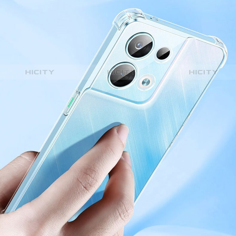 Cover Silicone Trasparente Ultra Sottile Morbida T14 per Oppo Reno8 Pro 5G Chiaro