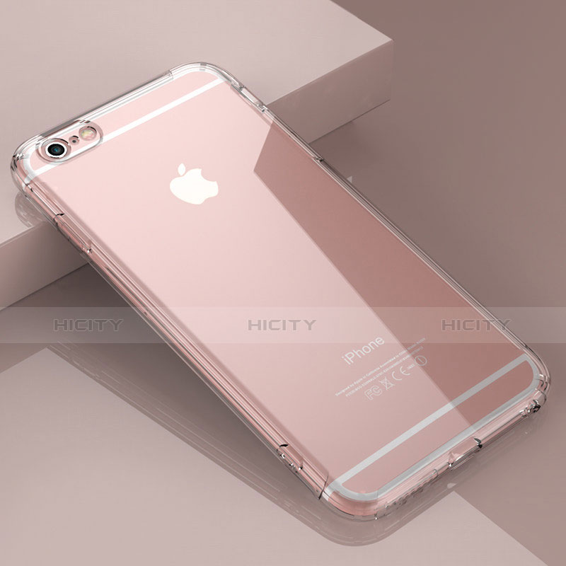 Cover Silicone Trasparente Ultra Sottile Morbida T15 per Apple iPhone 6 Chiaro