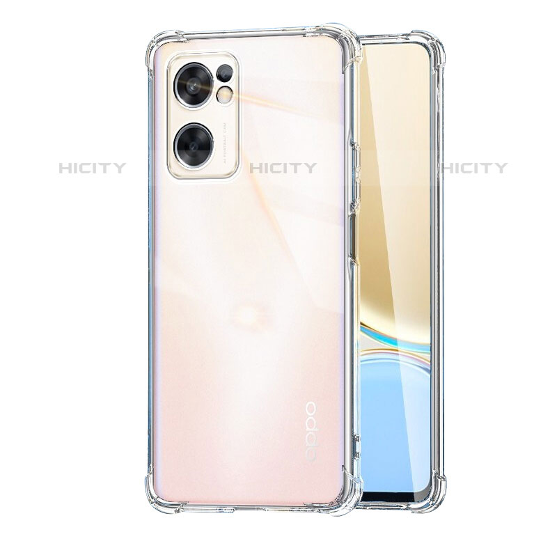 Cover Silicone Trasparente Ultra Sottile Morbida T15 per Oppo Reno7 SE 5G Chiaro