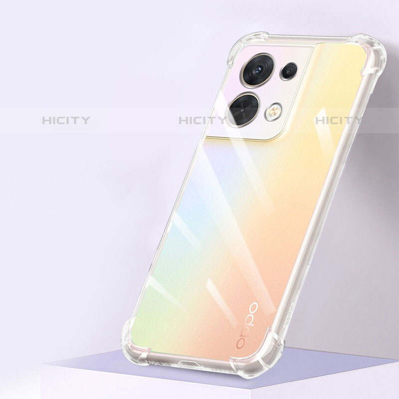 Cover Silicone Trasparente Ultra Sottile Morbida T15 per Oppo Reno8 Pro+ Plus 5G Chiaro