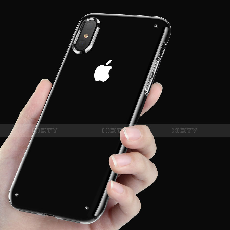 Cover Silicone Trasparente Ultra Sottile Morbida T16 per Apple iPhone X Chiaro