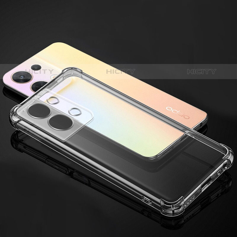 Cover Silicone Trasparente Ultra Sottile Morbida T17 per Oppo Reno8 Pro 5G Chiaro