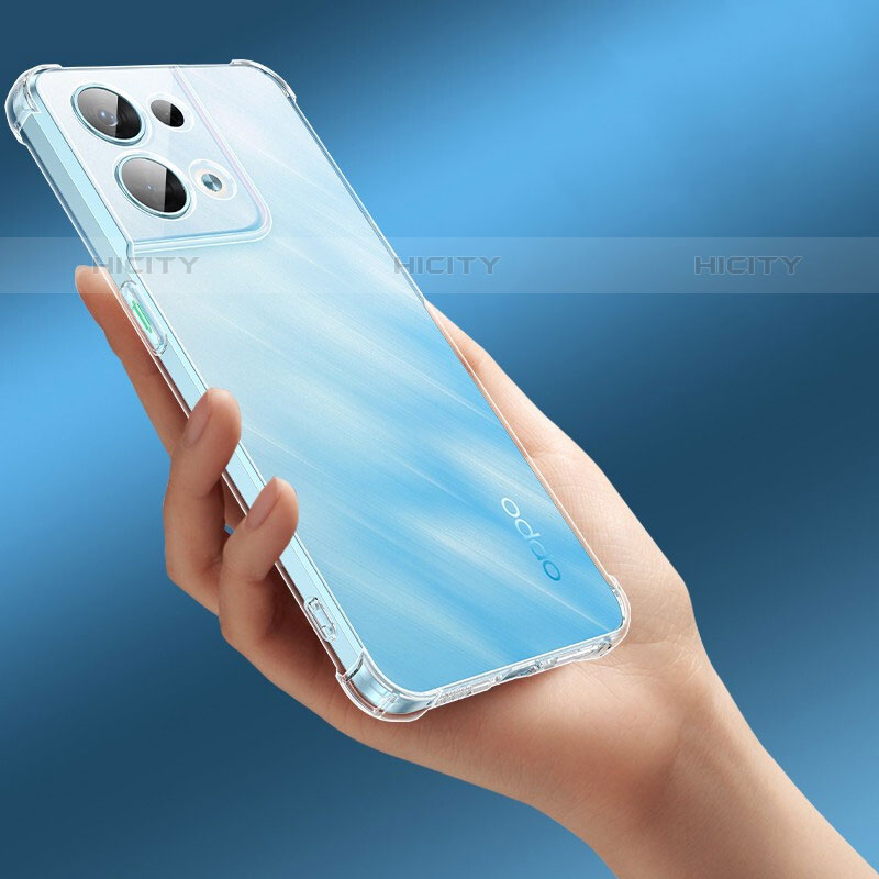 Cover Silicone Trasparente Ultra Sottile Morbida T21 per Oppo Reno9 5G Chiaro