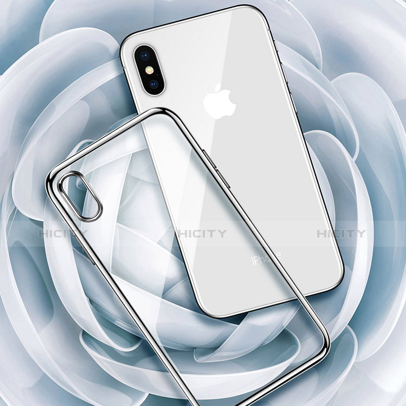 Cover Silicone Trasparente Ultra Sottile Morbida T27 per Apple iPhone X Chiaro