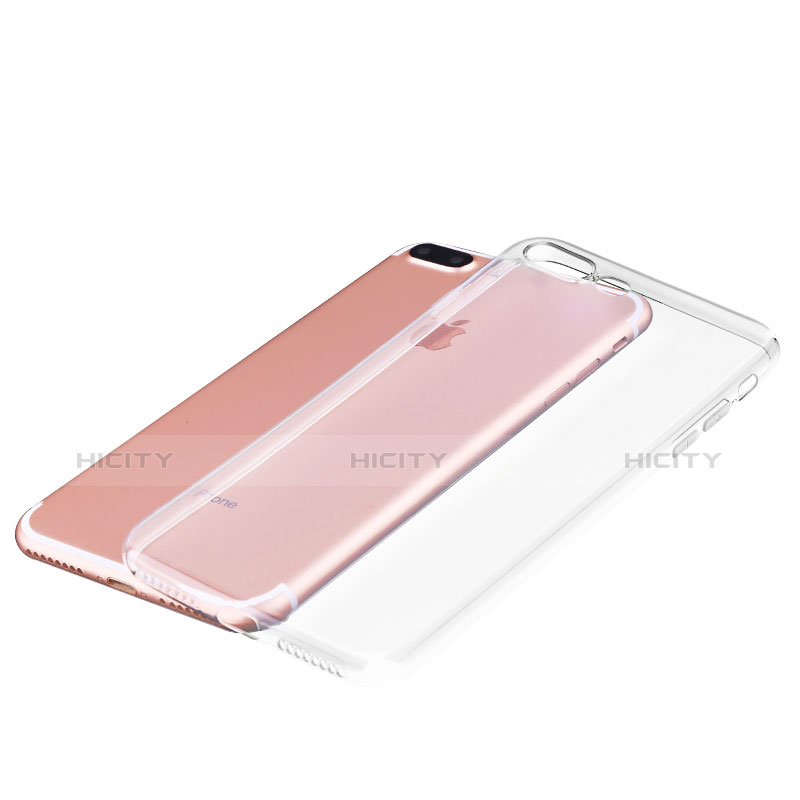 Cover Silicone Trasparente Ultra Sottile Morbida Z01 per Apple iPhone 7 Plus Chiaro