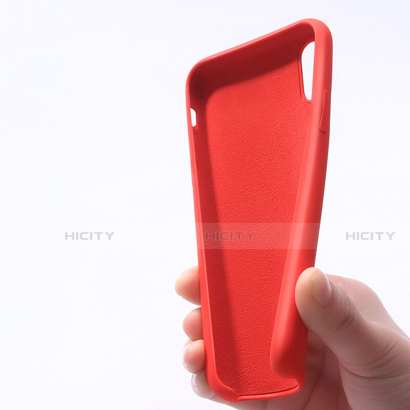 Cover Silicone Ultra Sottile Morbida 360 Gradi per Apple iPhone X Rosso