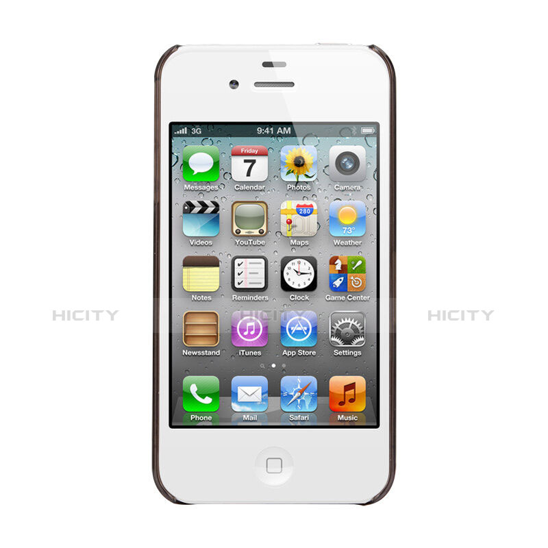 Cover Silicone Ultra Sottile Morbida Opaca per Apple iPhone 4S Grigio