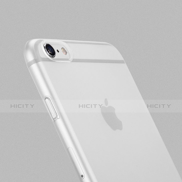 Cover Silicone Ultra Sottile Morbida Opaca per Apple iPhone 6 Bianco