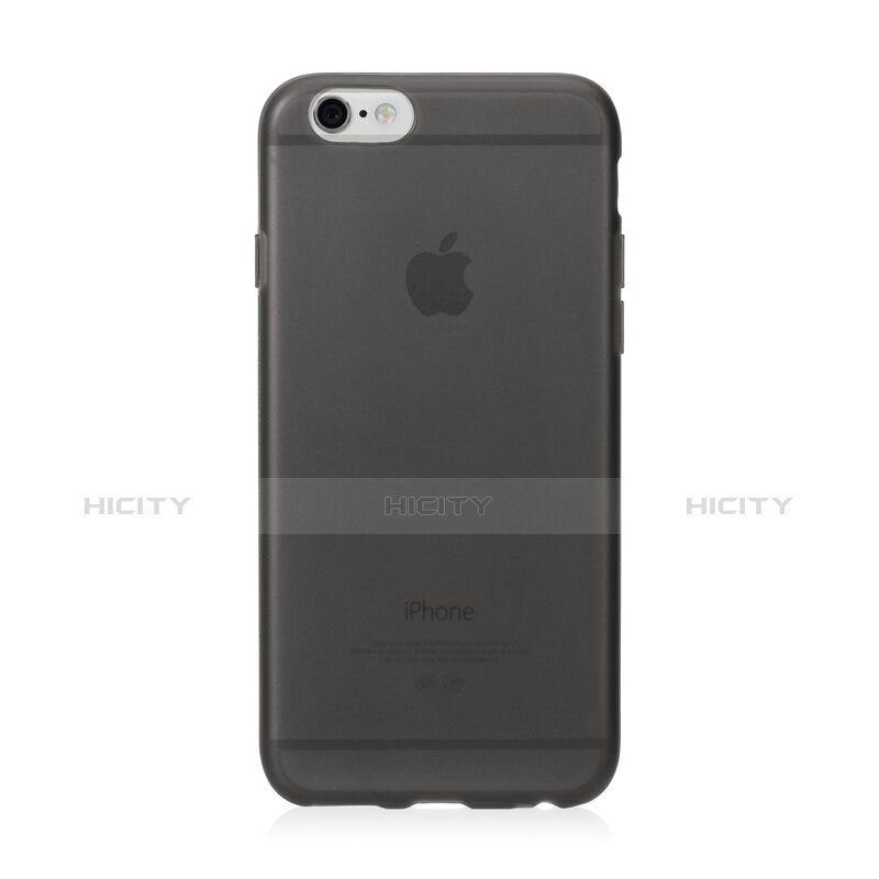 Cover Silicone Ultra Sottile Morbida Opaca per Apple iPhone 6 Grigio