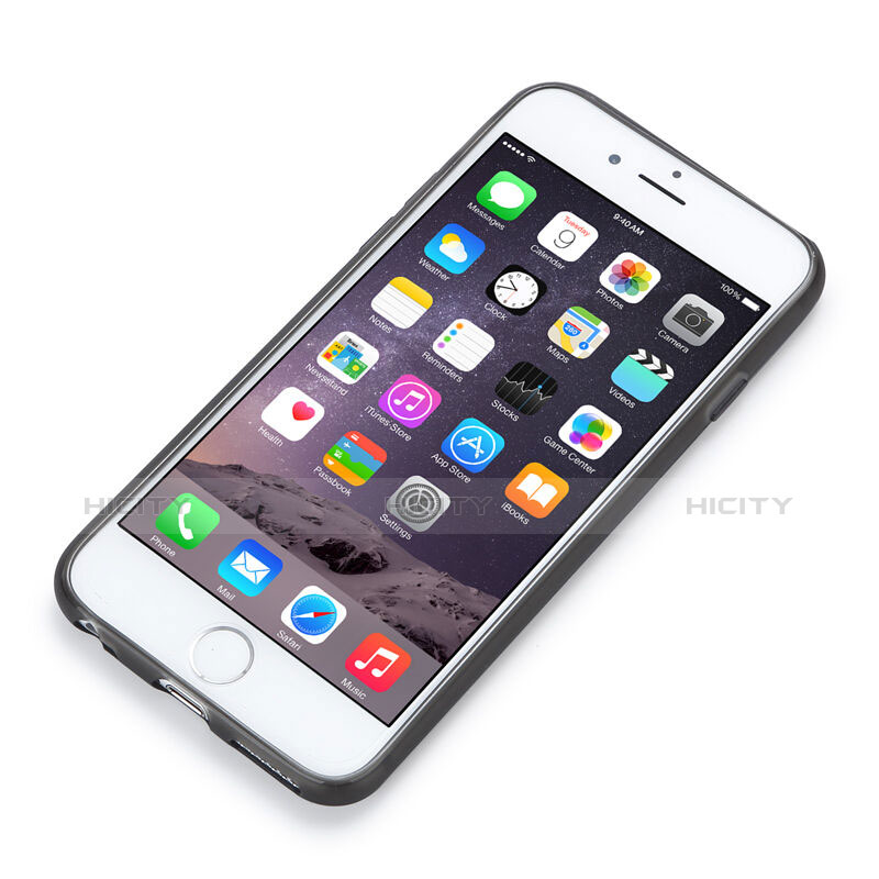 Cover Silicone Ultra Sottile Morbida Opaca per Apple iPhone 6 Grigio