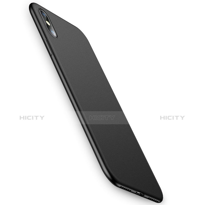 Cover Silicone Ultra Sottile Morbida Opaca per Apple iPhone Xs Nero