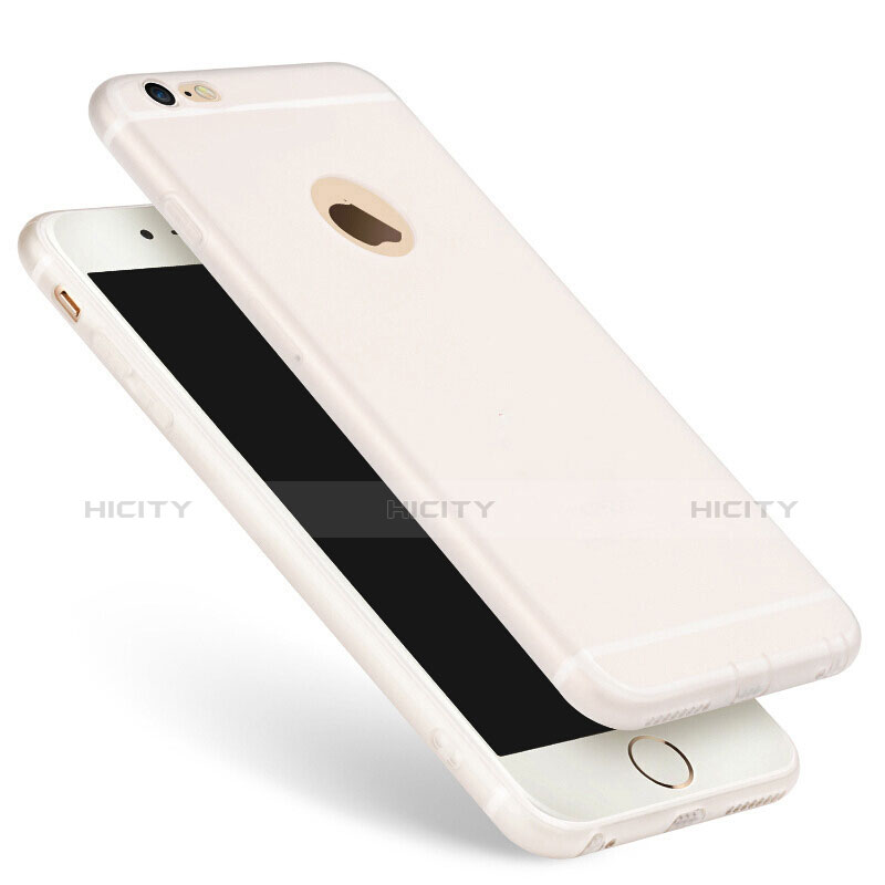 Cover Silicone Ultra Sottile Morbida per Apple iPhone 6S Plus Bianco