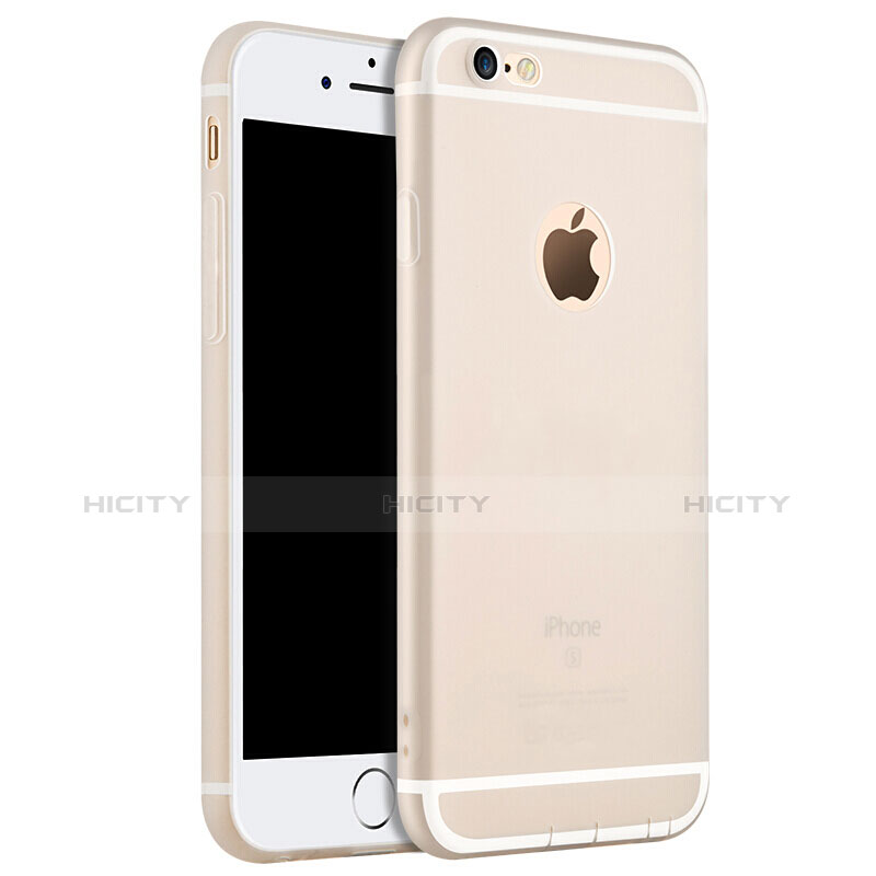 Cover Silicone Ultra Sottile Morbida per Apple iPhone 6S Plus Bianco