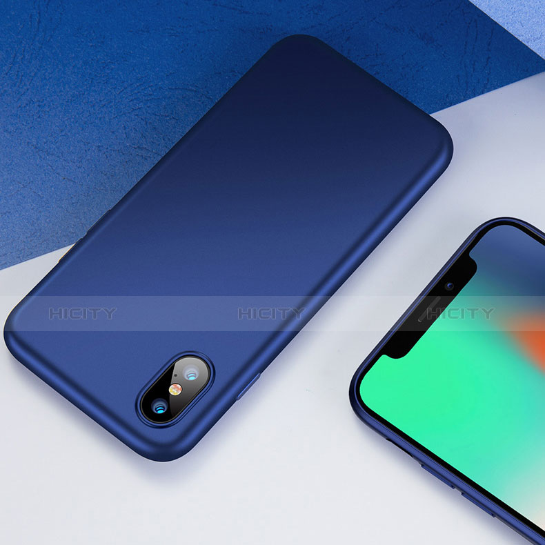 Cover Silicone Ultra Sottile Morbida per Apple iPhone X Blu