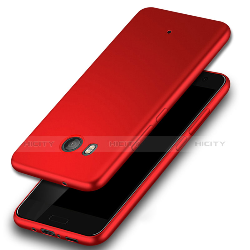 Cover Silicone Ultra Sottile Morbida per HTC U11 Rosso