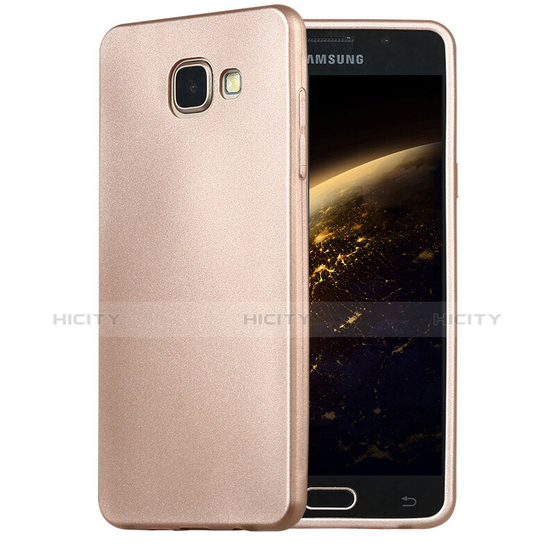 Cover Silicone Ultra Sottile Morbida per Samsung Galaxy A5 (2016) SM-A510F Oro