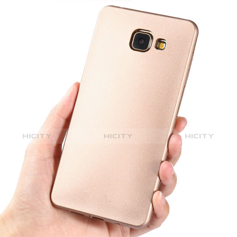 Cover Silicone Ultra Sottile Morbida per Samsung Galaxy A5 (2017) Duos Oro