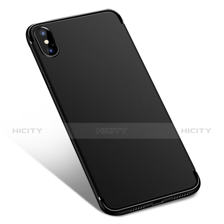 Cover Silicone Ultra Sottile Morbida Q02 per Apple iPhone Xs Nero