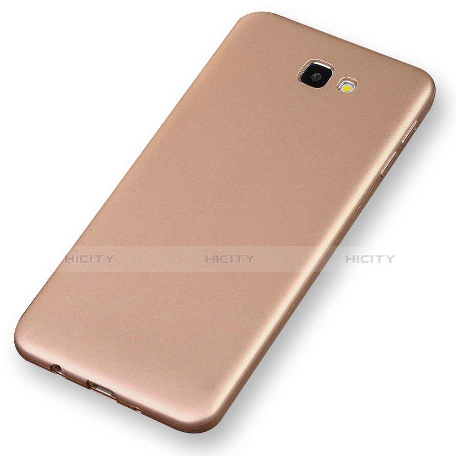 Cover Silicone Ultra Sottile Morbida S03 per Samsung Galaxy J7 Prime Oro