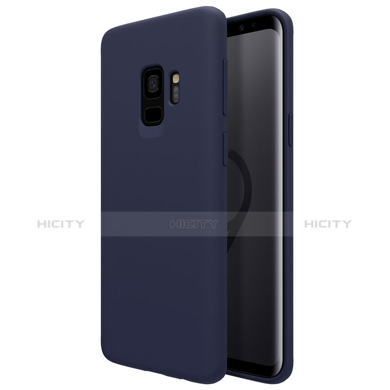 Cover Silicone Ultra Sottile Morbida S03 per Samsung Galaxy S9 Blu