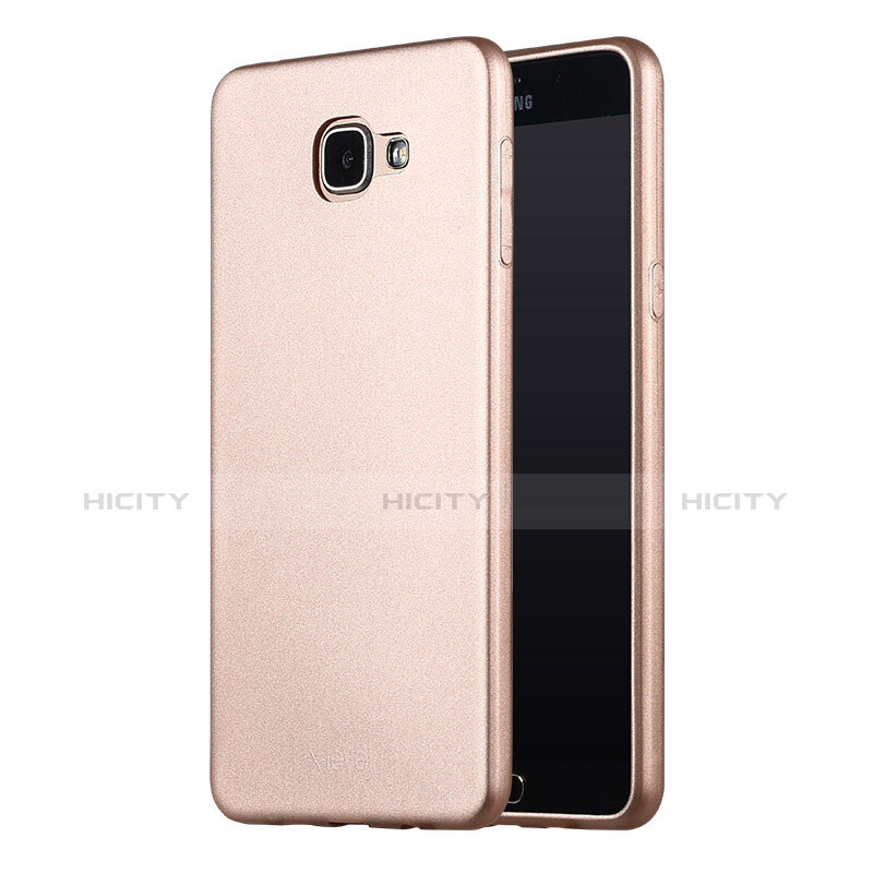 Cover Silicone Ultra Sottile Morbida S04 per Samsung Galaxy A9 Pro (2016) SM-A9100 Oro