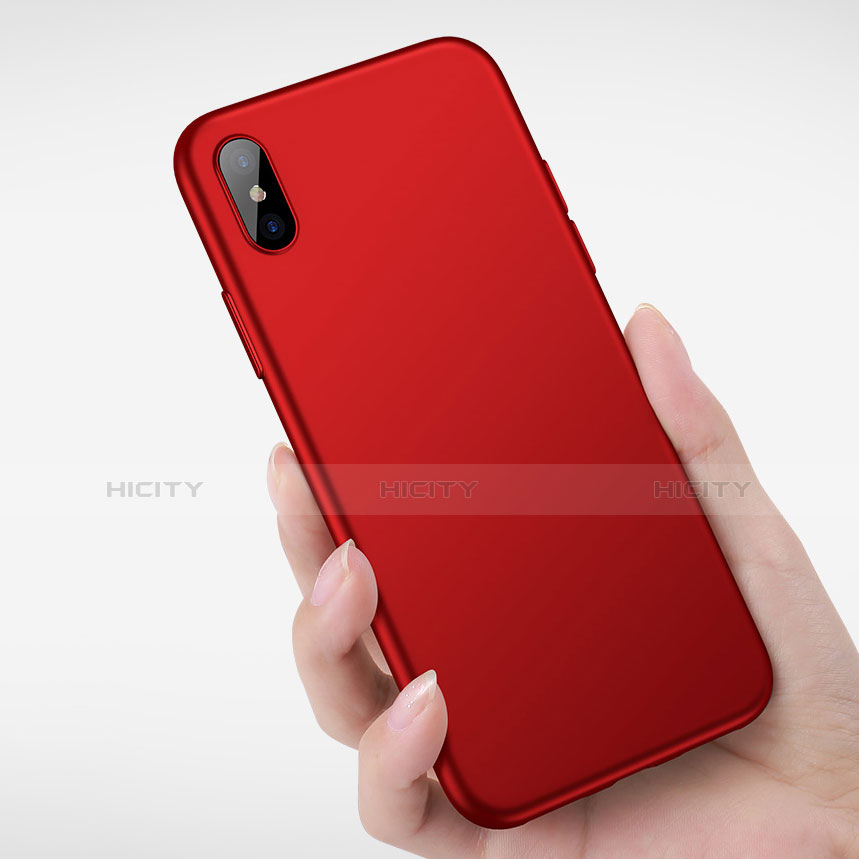 Cover Silicone Ultra Sottile Morbida S05 per Apple iPhone X Rosso