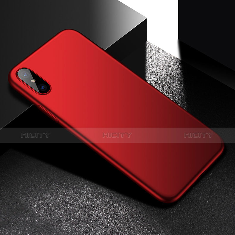 Cover Silicone Ultra Sottile Morbida S05 per Apple iPhone X Rosso