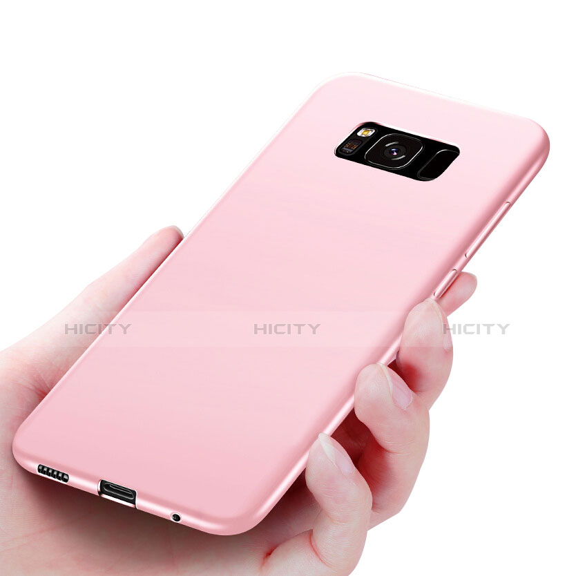 Cover Silicone Ultra Sottile Morbida S06 per Samsung Galaxy S8 Plus Rosa