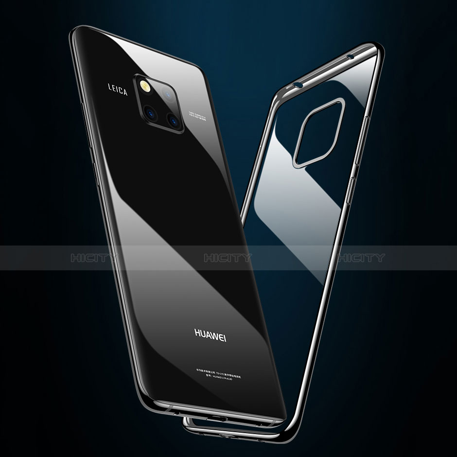 Cover Silicone Ultra Sottile Morbida Specchio per Huawei Mate 20 Pro Nero