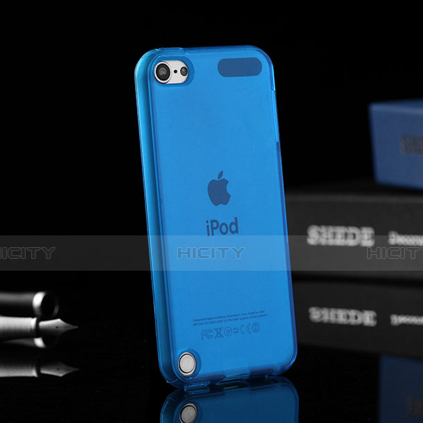 Cover TPU Trasparente Ultra Slim Morbida per Apple iPod Touch 5 Blu