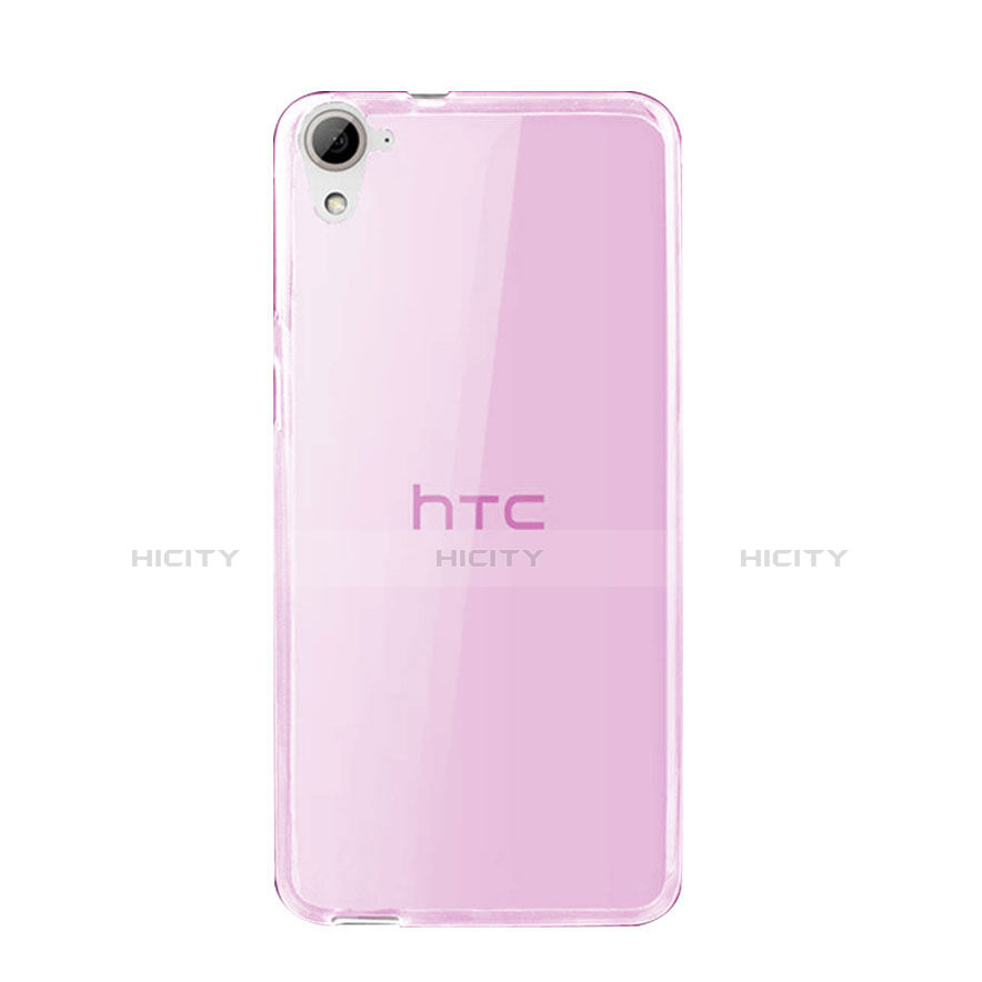 Cover TPU Trasparente Ultra Sottile Morbida per HTC Desire 826 826T 826W Rosa