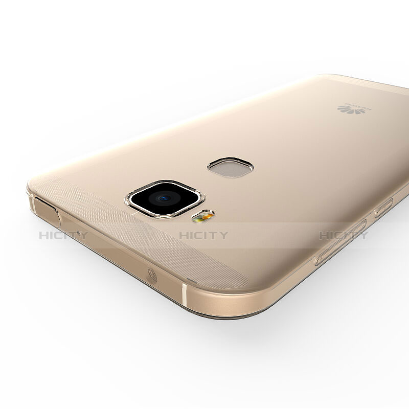 Cover TPU Trasparente Ultra Sottile Morbida per Huawei G7 Plus Oro