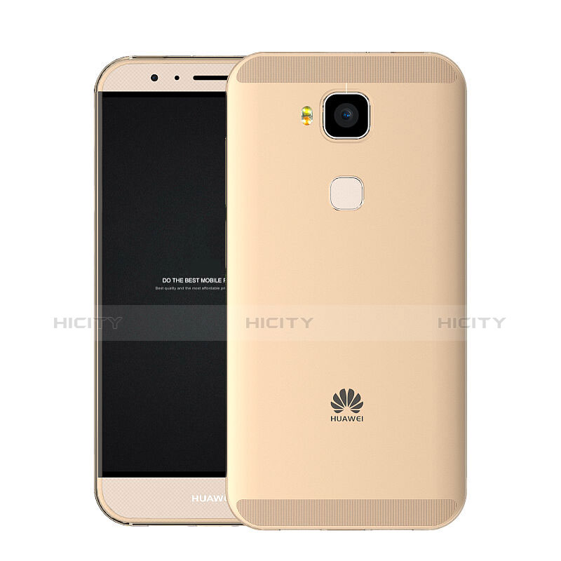 Cover TPU Trasparente Ultra Sottile Morbida per Huawei GX8 Oro