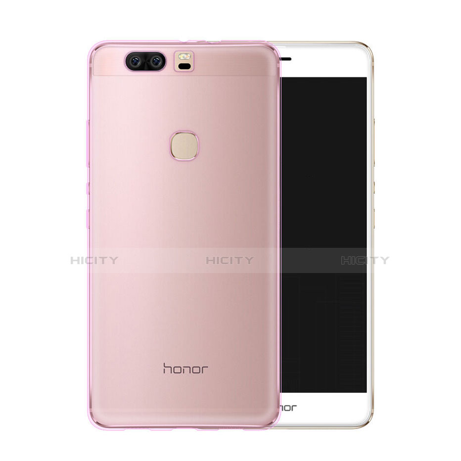 Cover TPU Trasparente Ultra Sottile Morbida per Huawei Honor V8 Rosa