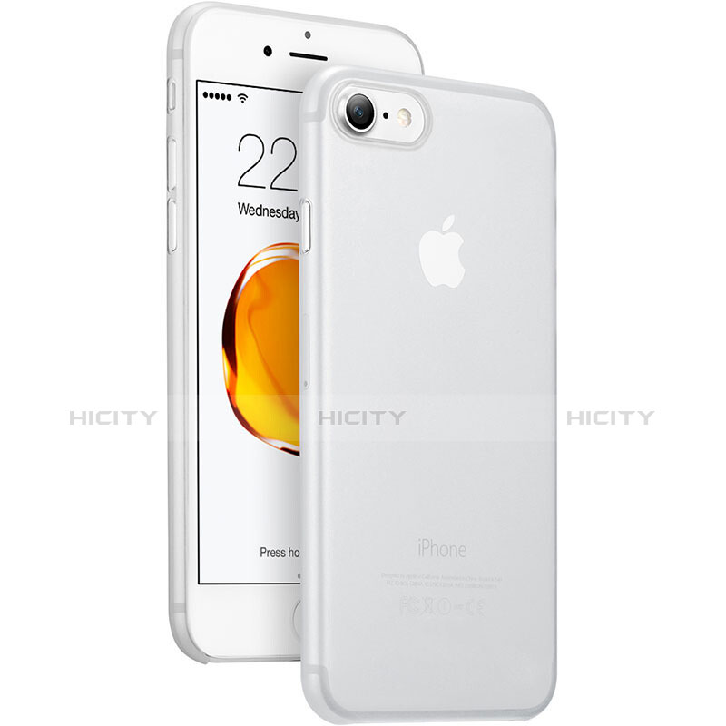 Cover Ultra Slim Trasparente Rigida Opaca per Apple iPhone 7 Bianco