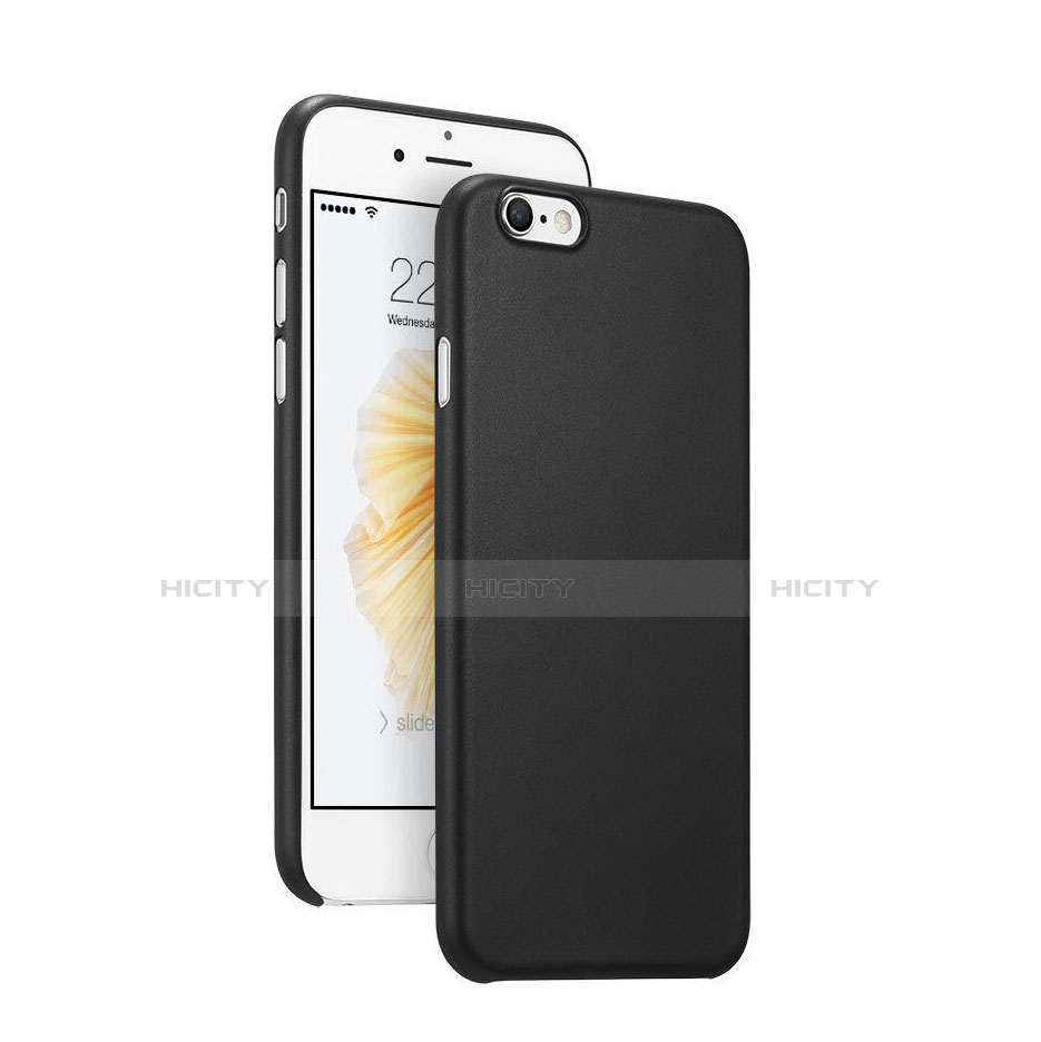 Cover Ultra Sottile Plastica Rigida Opaca G02 per Apple iPhone 6 Nero