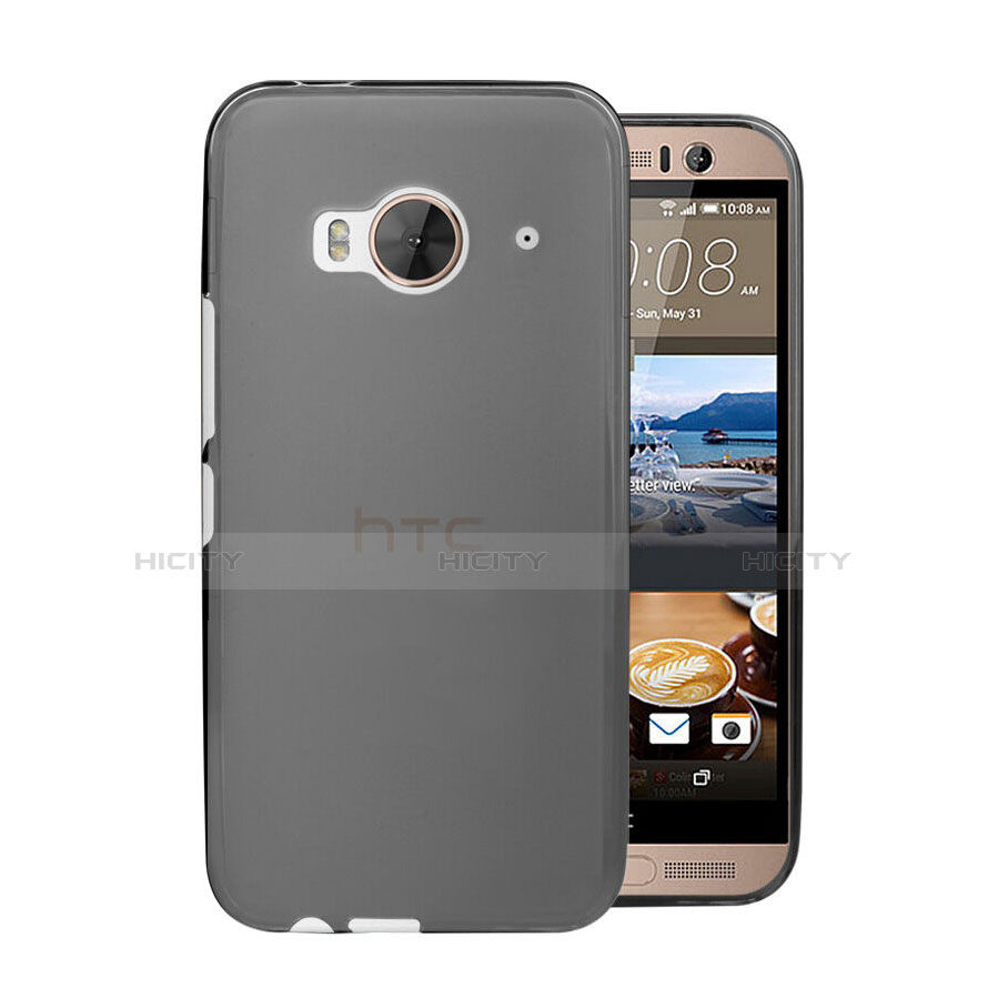 Cover Ultra Sottile Trasparente Rigida Opaca per HTC One Me Grigio