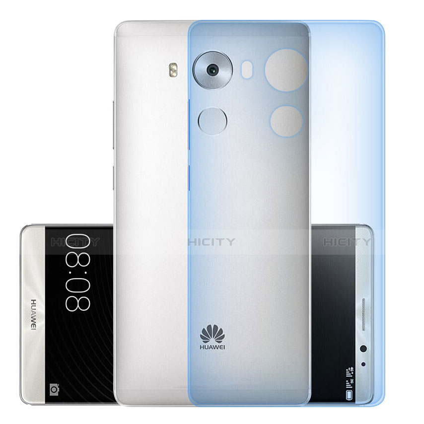 Cover Ultra Sottile Trasparente Rigida Opaca per Huawei Mate 8 Blu