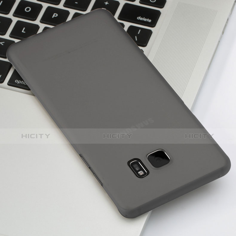 Cover Ultra Sottile Trasparente Rigida Opaca per Samsung Galaxy Note 7 Nero